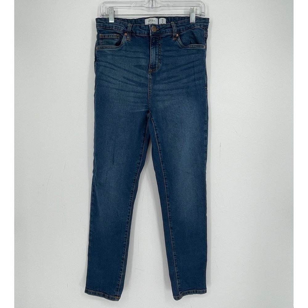 Serra Women's Blue Medium Wash Stretch High Rise Skinny Denim Jeans Size M